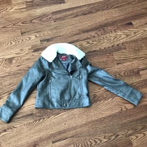 Arizona Jeans Co. Faux Leather and Faux Fur Jacket